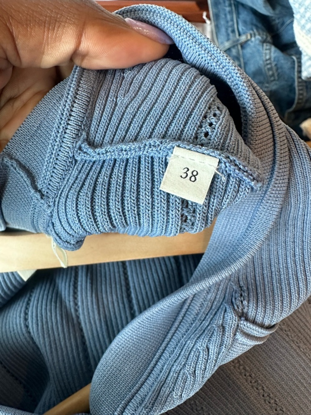 Blue Sandro Dress - Picture 8 of 8